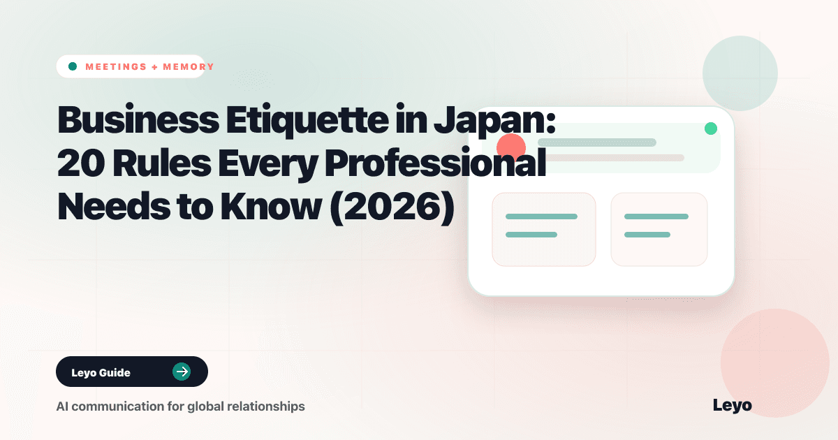 Business Etiquette in Japan: 20 Rules Every Professional Needs to Know (2026)