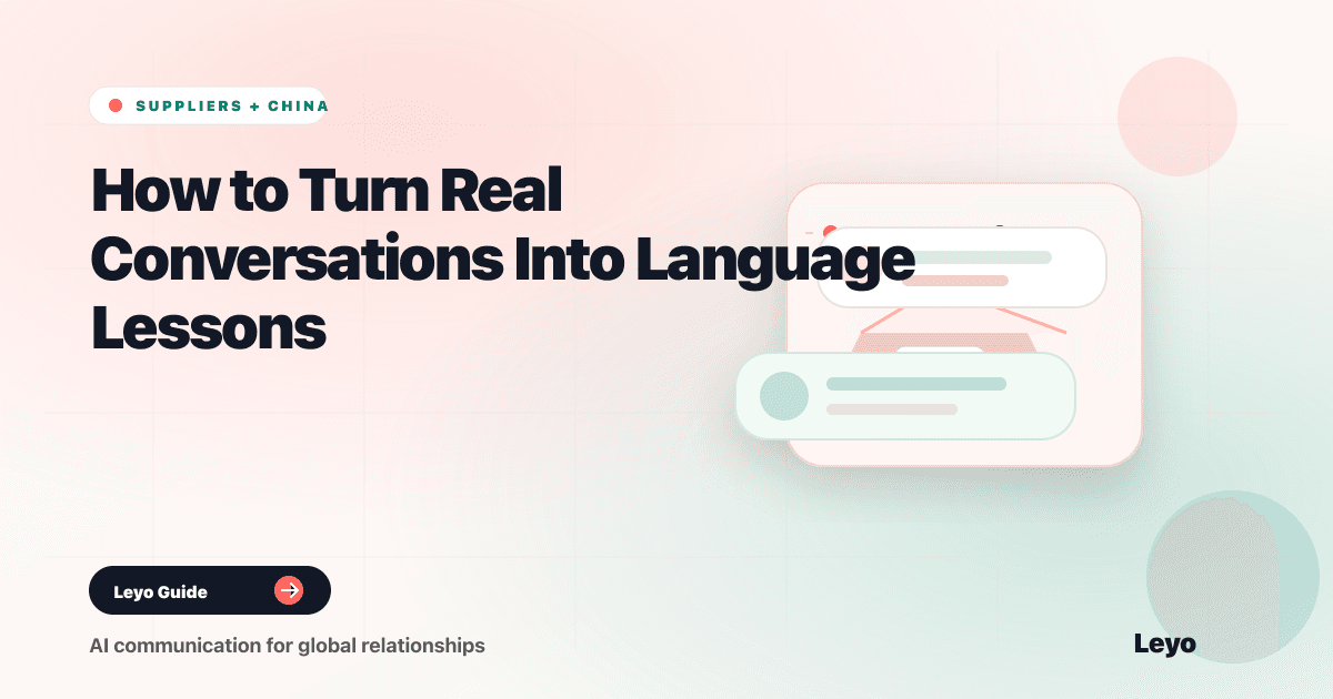 How to Turn Real Conversations Into Language Lessons
